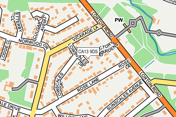 CA13 9DS map - OS OpenMap – Local (Ordnance Survey)