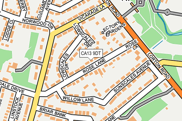 CA13 9DT map - OS OpenMap – Local (Ordnance Survey)