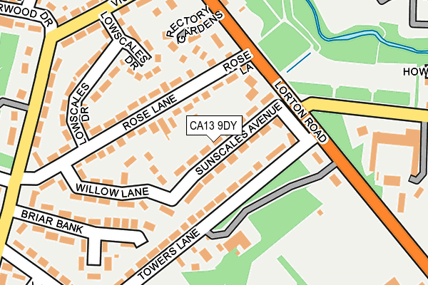 CA13 9DY map - OS OpenMap – Local (Ordnance Survey)