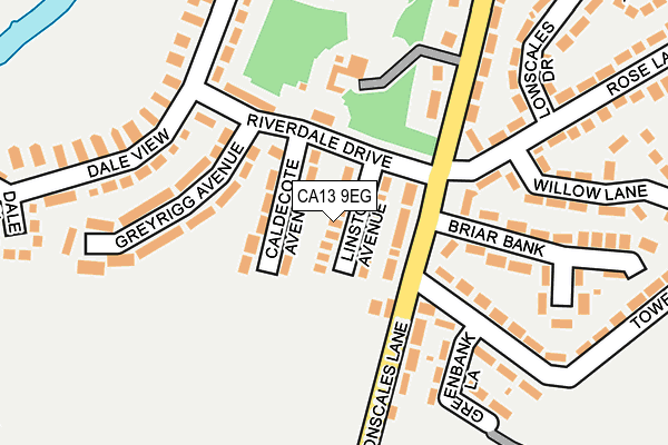 CA13 9EG map - OS OpenMap – Local (Ordnance Survey)