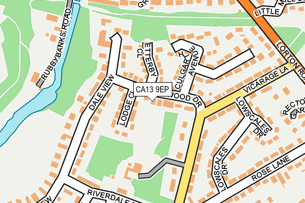 CA13 9EP map - OS OpenMap – Local (Ordnance Survey)