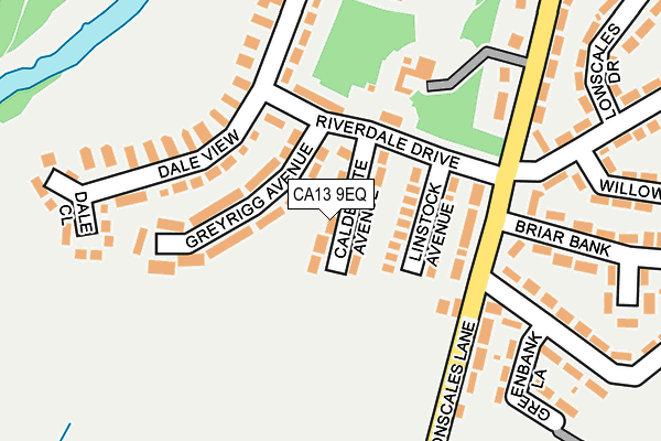 CA13 9EQ map - OS OpenMap – Local (Ordnance Survey)