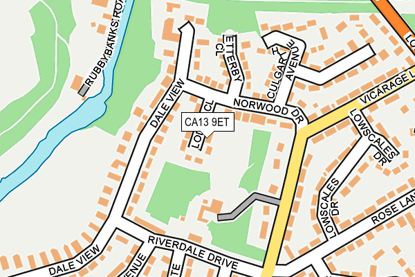CA13 9ET map - OS OpenMap – Local (Ordnance Survey)