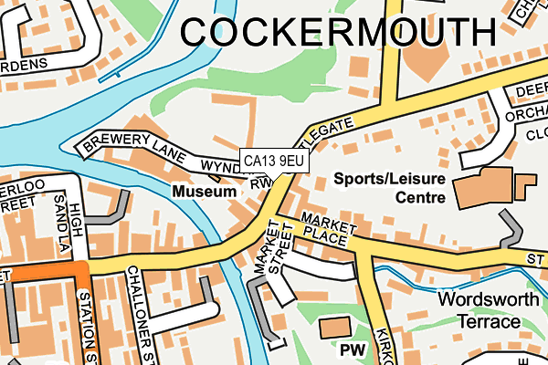 CA13 9EU map - OS OpenMap – Local (Ordnance Survey)