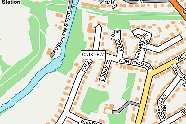 CA13 9EW map - OS OpenMap – Local (Ordnance Survey)