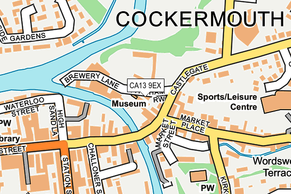 CA13 9EX map - OS OpenMap – Local (Ordnance Survey)