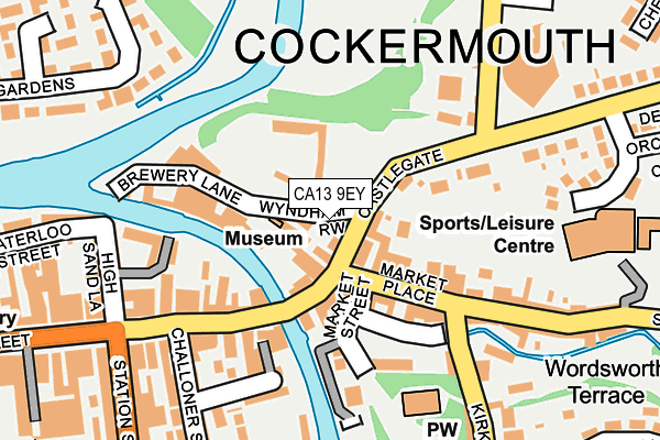 CA13 9EY map - OS OpenMap – Local (Ordnance Survey)