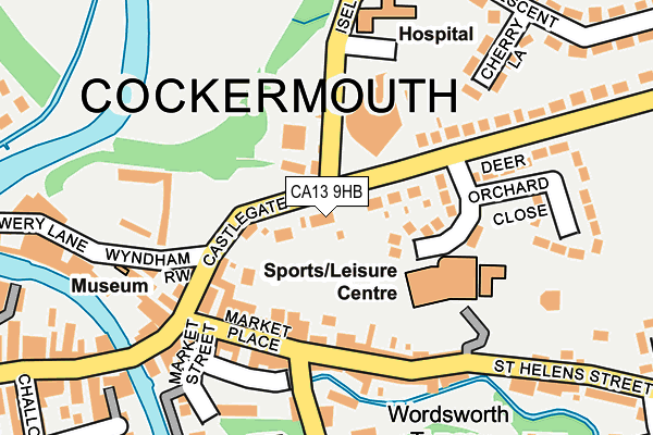 CA13 9HB map - OS OpenMap – Local (Ordnance Survey)