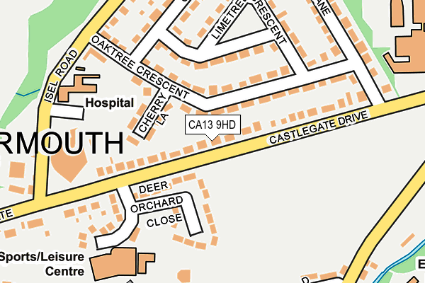 CA13 9HD map - OS OpenMap – Local (Ordnance Survey)