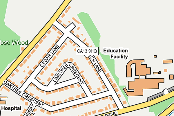 Map of HAMILTON PLASTIC SURGERY LTD at local scale