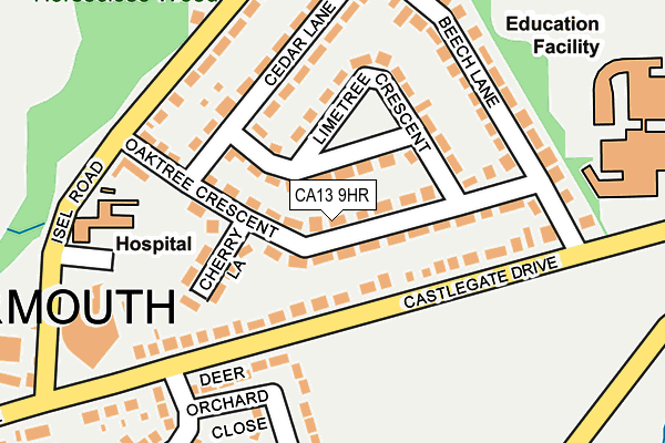 Map of OAKTREE ACCOUNTANCY (COCKERMOUTH) LIMITED at local scale