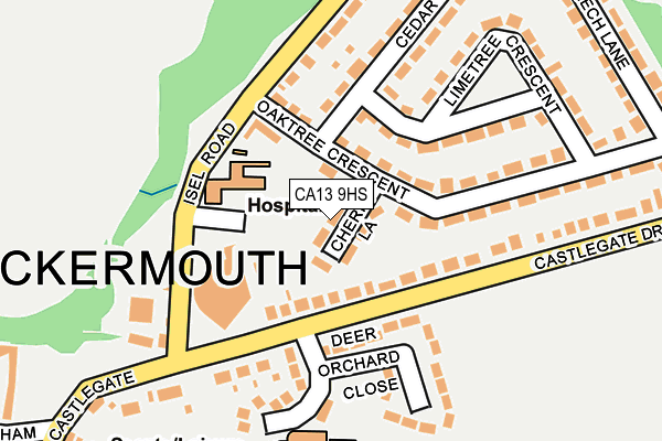 CA13 9HS map - OS OpenMap – Local (Ordnance Survey)