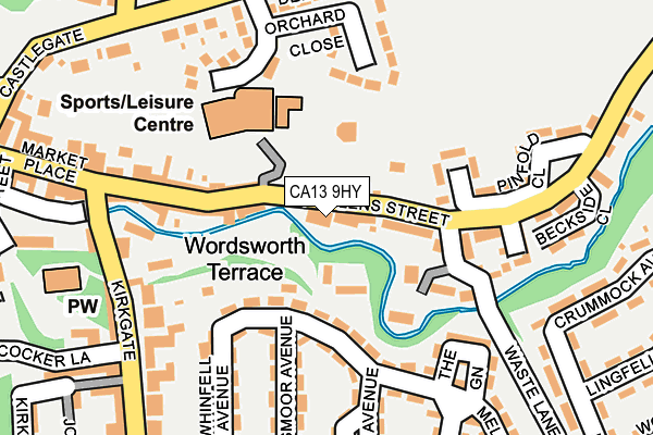 CA13 9HY map - OS OpenMap – Local (Ordnance Survey)