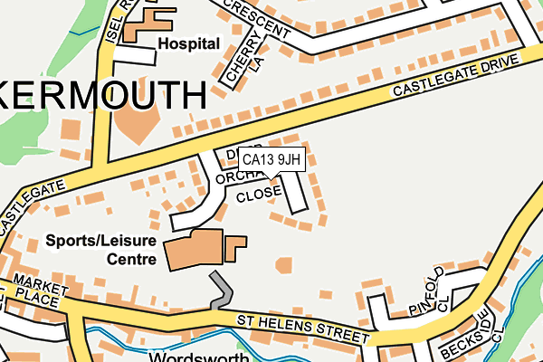 CA13 9JH map - OS OpenMap – Local (Ordnance Survey)