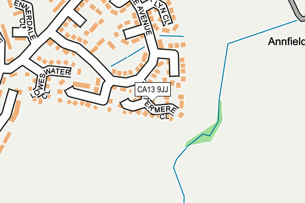 CA13 9JJ map - OS OpenMap – Local (Ordnance Survey)