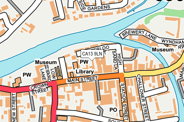 CA13 9LN map - OS OpenMap – Local (Ordnance Survey)