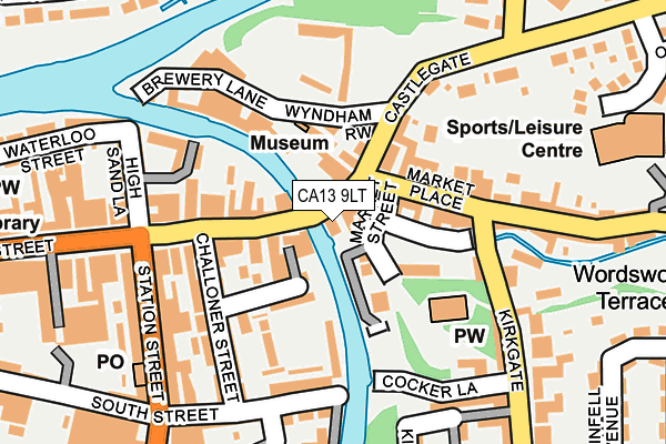 CA13 9LT map - OS OpenMap – Local (Ordnance Survey)