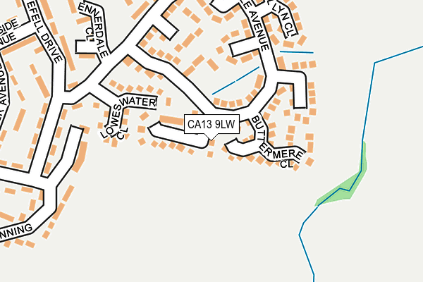 CA13 9LW map - OS OpenMap – Local (Ordnance Survey)