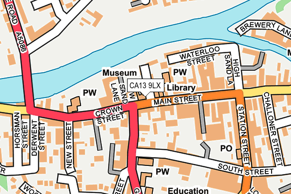 CA13 9LX map - OS OpenMap – Local (Ordnance Survey)