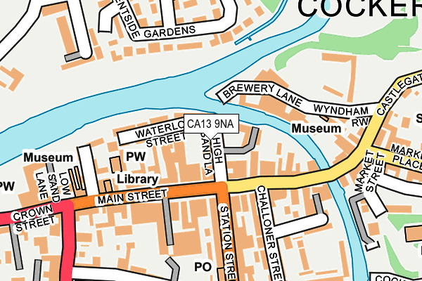 CA13 9NA map - OS OpenMap – Local (Ordnance Survey)