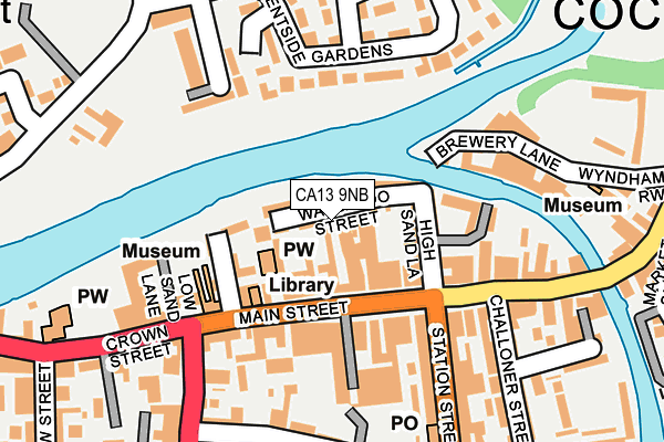CA13 9NB map - OS OpenMap – Local (Ordnance Survey)