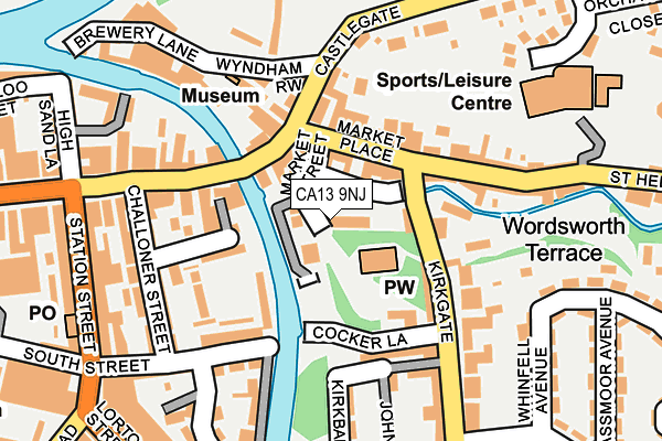 CA13 9NJ map - OS OpenMap – Local (Ordnance Survey)