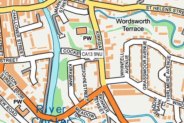 CA13 9NU map - OS OpenMap – Local (Ordnance Survey)