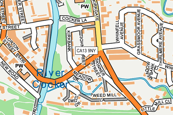 CA13 9NY map - OS OpenMap – Local (Ordnance Survey)