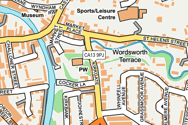 CA13 9PJ map - OS OpenMap – Local (Ordnance Survey)