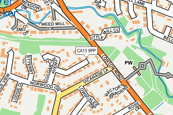 CA13 9PP map - OS OpenMap – Local (Ordnance Survey)