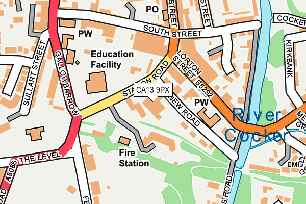 CA13 9PX map - OS OpenMap – Local (Ordnance Survey)