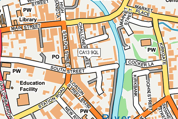 CA13 9QL map - OS OpenMap – Local (Ordnance Survey)