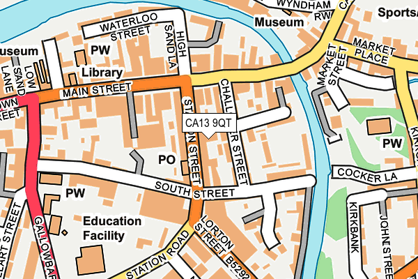 CA13 9QT map - OS OpenMap – Local (Ordnance Survey)