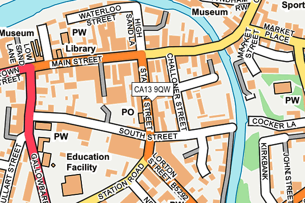 CA13 9QW map - OS OpenMap – Local (Ordnance Survey)