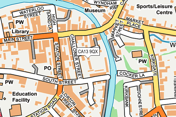 CA13 9QX map - OS OpenMap – Local (Ordnance Survey)