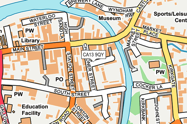 CA13 9QY map - OS OpenMap – Local (Ordnance Survey)