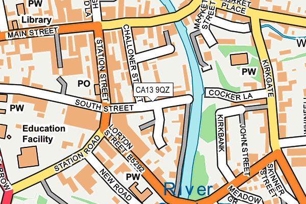 CA13 9QZ map - OS OpenMap – Local (Ordnance Survey)