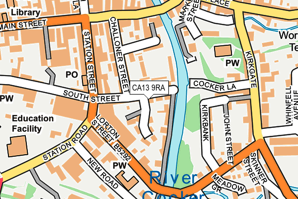 CA13 9RA map - OS OpenMap – Local (Ordnance Survey)