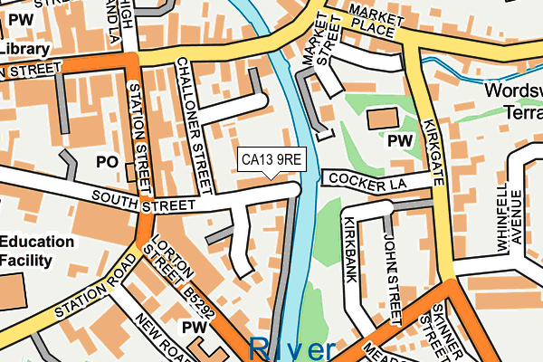 CA13 9RE map - OS OpenMap – Local (Ordnance Survey)