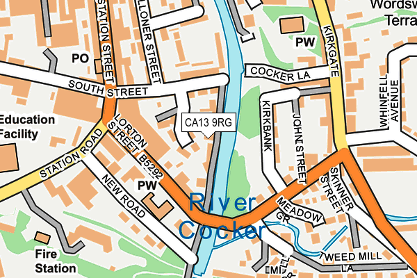 CA13 9RG map - OS OpenMap – Local (Ordnance Survey)