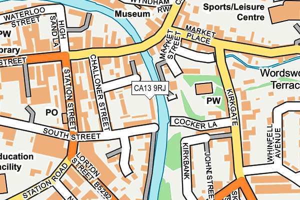 CA13 9RJ map - OS OpenMap – Local (Ordnance Survey)