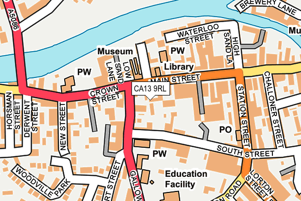 CA13 9RL map - OS OpenMap – Local (Ordnance Survey)