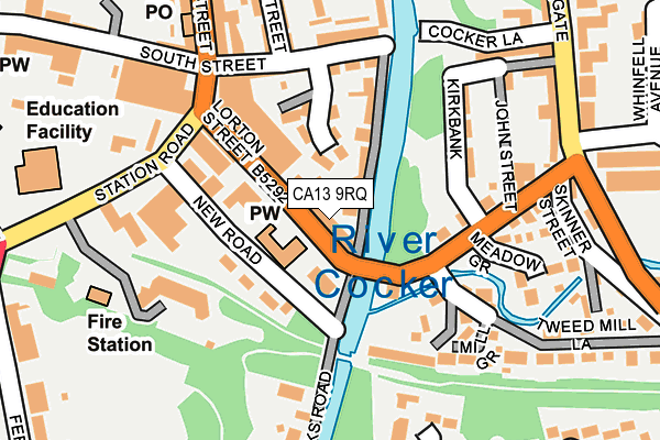 CA13 9RQ map - OS OpenMap – Local (Ordnance Survey)