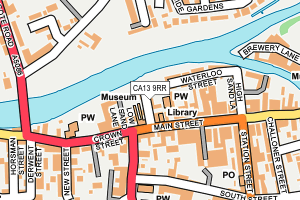 CA13 9RR map - OS OpenMap – Local (Ordnance Survey)