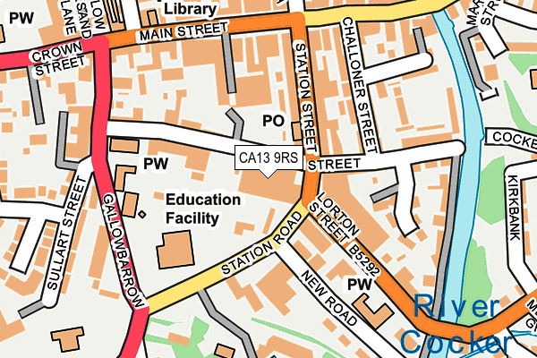 CA13 9RS map - OS OpenMap – Local (Ordnance Survey)