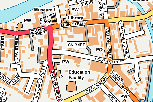CA13 9RT map - OS OpenMap – Local (Ordnance Survey)