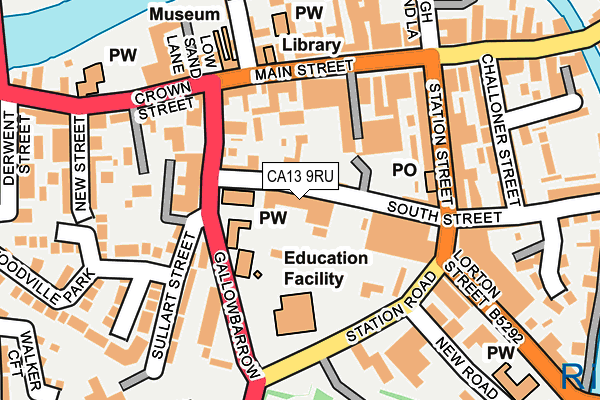 CA13 9RU map - OS OpenMap – Local (Ordnance Survey)