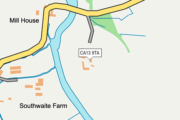 CA13 9TA map - OS OpenMap – Local (Ordnance Survey)
