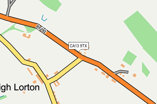 CA13 9TX map - OS OpenMap – Local (Ordnance Survey)