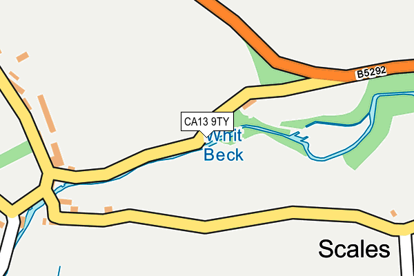 CA13 9TY map - OS OpenMap – Local (Ordnance Survey)